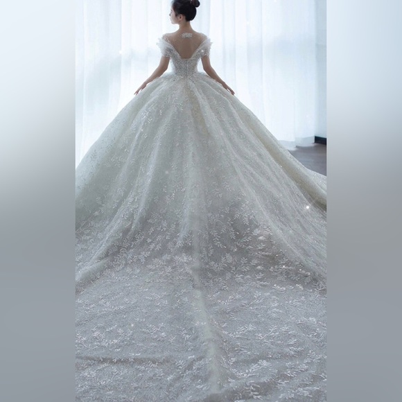 23 New bride Princess small pregnant woman tail high-grade texture French luxury - Picture 7 of 13